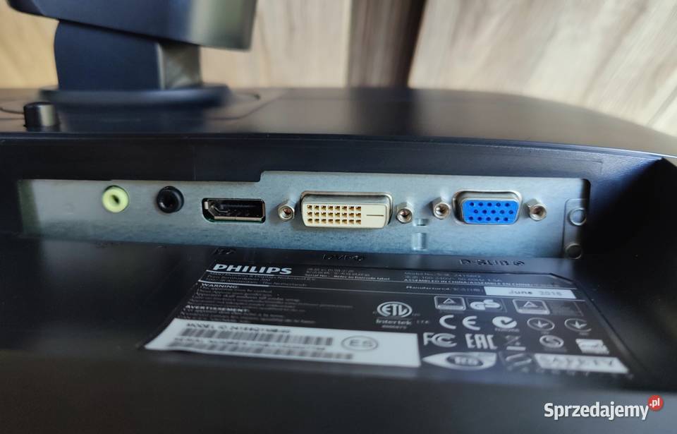 Monitor Philips 241S6Q 24 FullHD IPS DisplayPort Monitory i projektory Jankowice