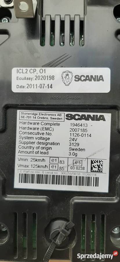 Licznik Zegary SCANIA R 2020189 Wyposażenie wnętrza świętokrzyskie
