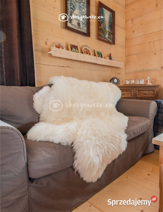 Naturalna skóra owcza biała małe jagnię Rozmiar Szaflary