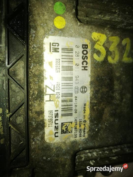 Sterownik GM Opel Astra H 17 CDTI Bosch 0 281 Biłgoraj