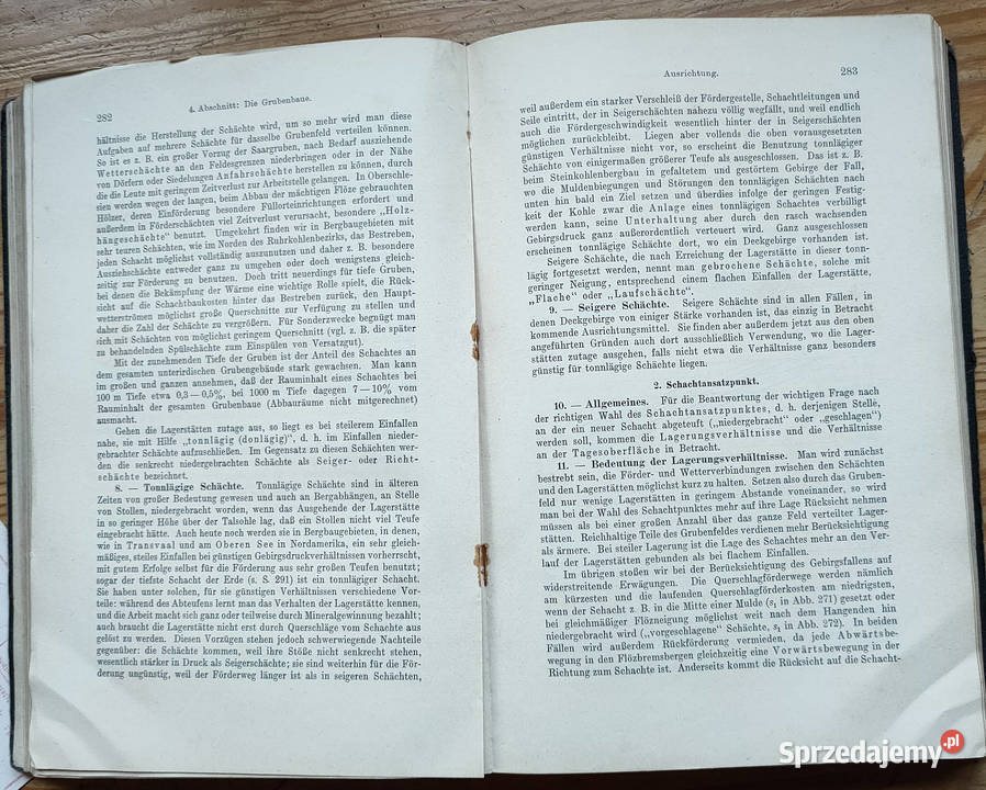 Bergbaukunde Heise Herbst Fritzche band I II Antykwariat Sosnowiec