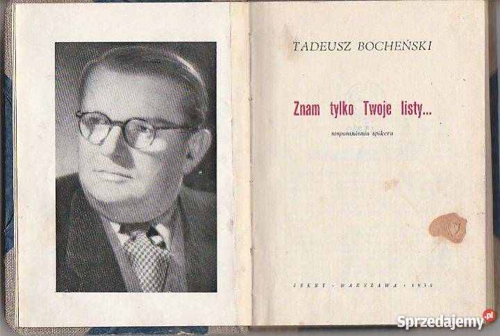 7184 ZNAM TWOJE LISTY TADEUSZ BOCHEŃSKI małopolskie