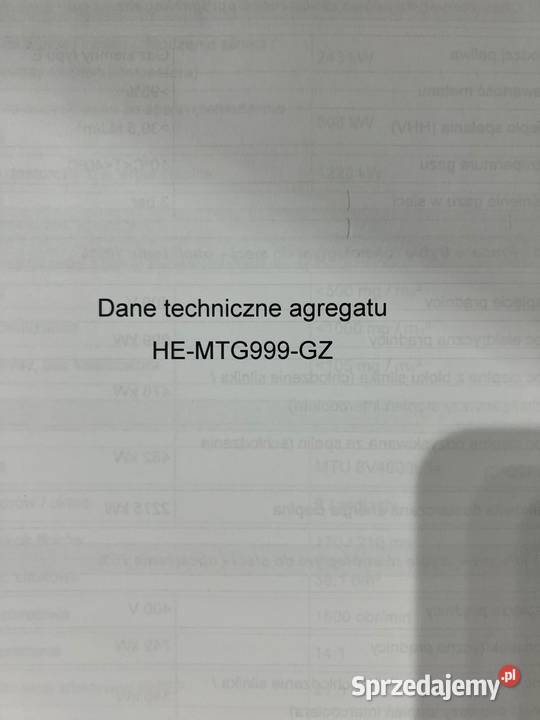 Agregat kogeneracyjny HEMTG999GZ 1MW w obudowie Warszawa