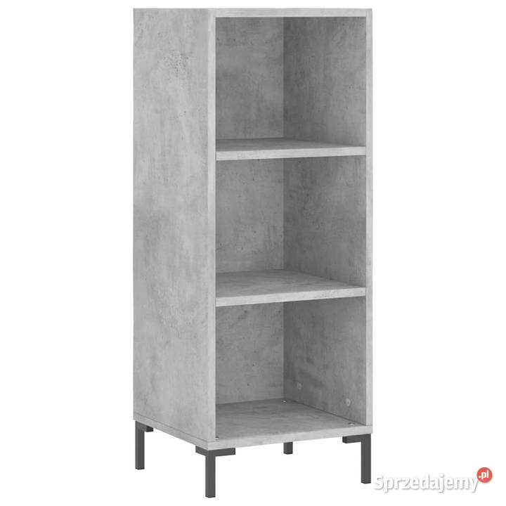 Wysoka szafka szarość betonu 345x34x180 Warszawa