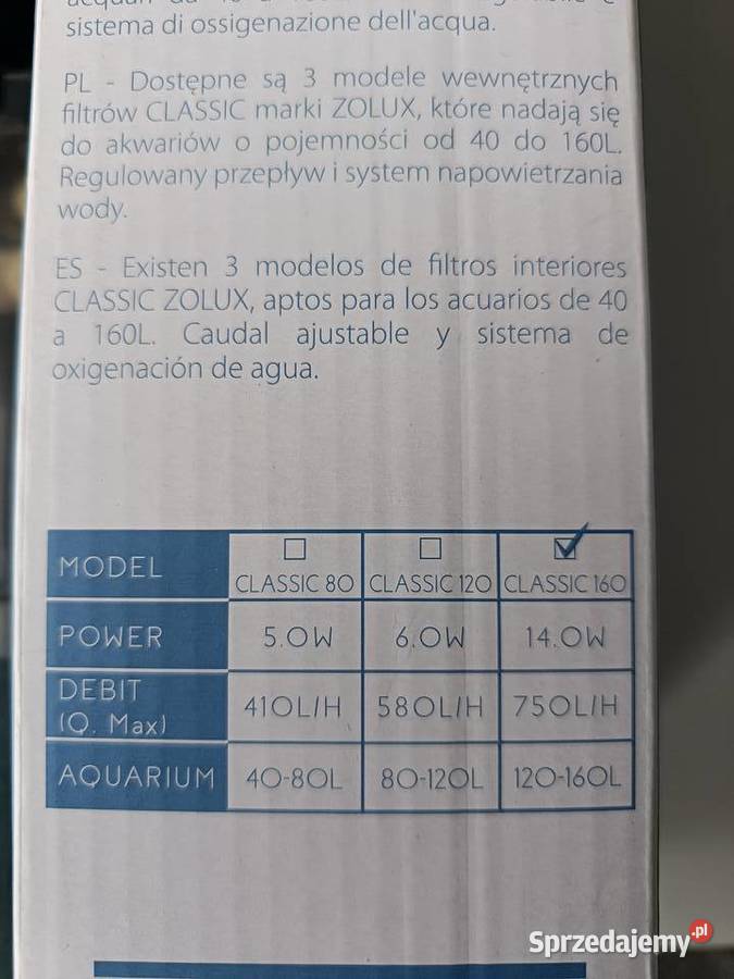 sprzedam filtr zolux wydajny stan z deszczownicą Akcesoria dla zwierząt