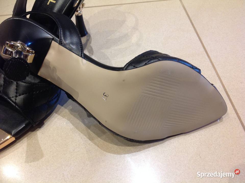 Czarne Sandałki Damskie 365 j Nowe