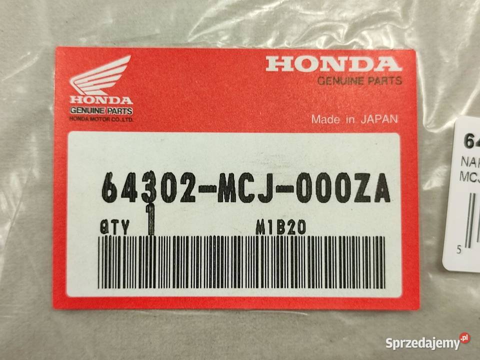 NAKLEJKA PGM FI LEWY BOCZEK HONDA CBR600F f4 f4i
