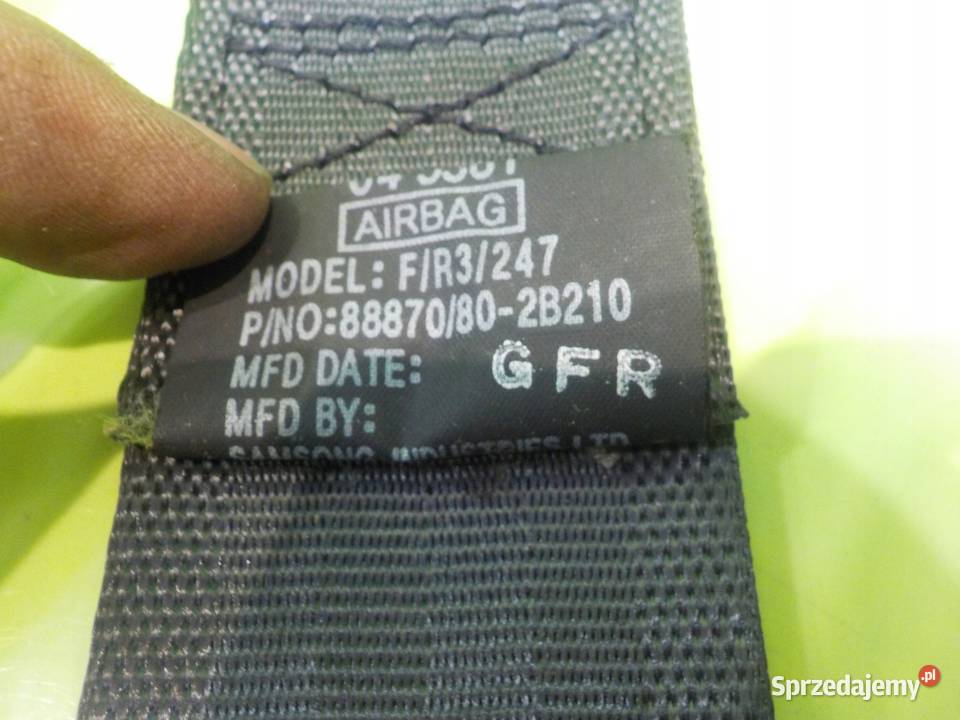 HYUNDAI SANTA FE II 12r 5D pas bezpieczenstwa mazowieckie Suków