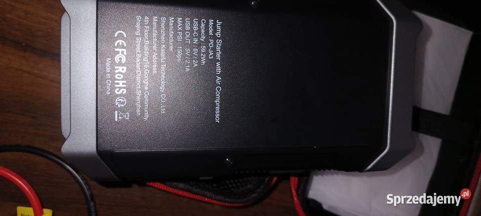 Popdeer jump starter booster kompresor latarka Urządzenia rozruchowe (boostery) Masłomiąca