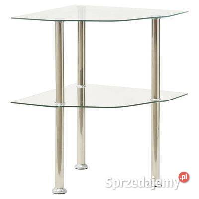 vidaXL 2poziomowy stolik 38x38x50 przezroczyste Warszawa