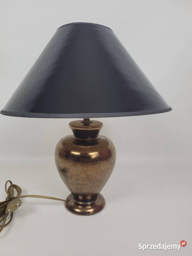 Lampka nocna glamour z podstawą ceramiczną Białogard
