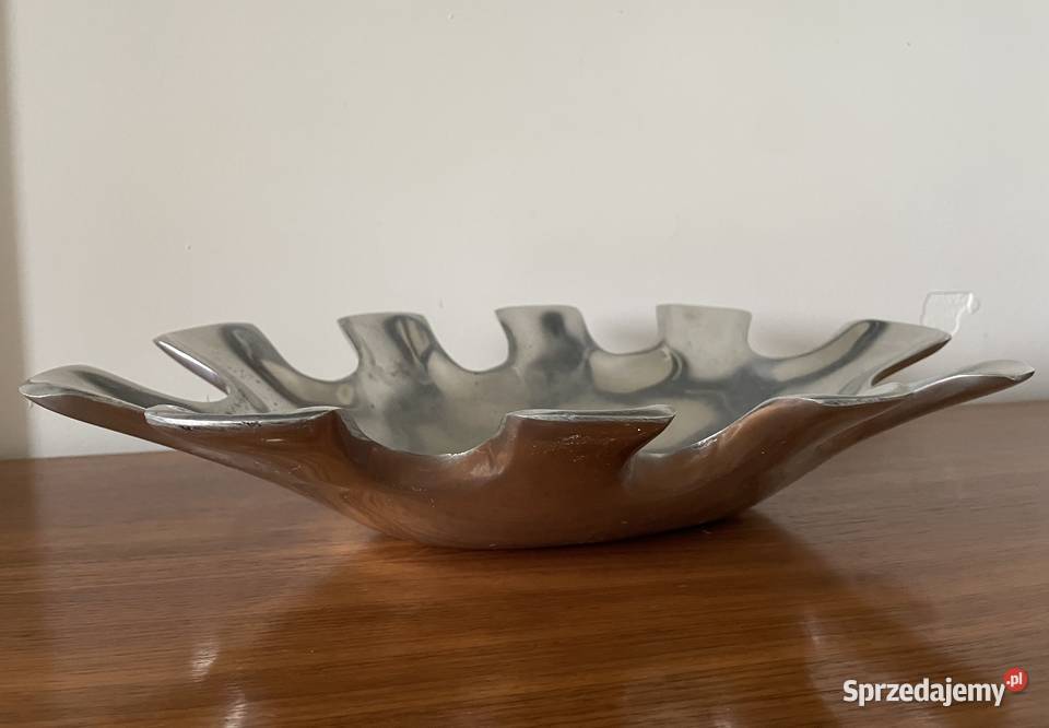 Duża Aluminiowa patera Kleks vintage Toruń