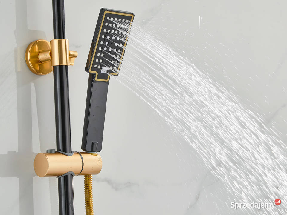 Deszczownica regulowana 160 190 aluminium czarno Dom i Ogród łódzkie Łódź