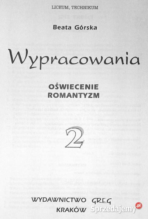 Wypracowania 2 Oświecenie Romantyzm Liceum miękka Kultura i Rozrywka lubelskie Chełm