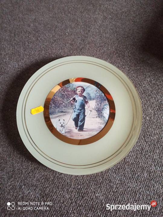 Szklany talerz Z przyjacielem w świat Do Gdańsk