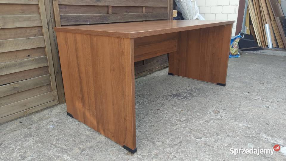 Brązowe biurko 160x80 Biurka