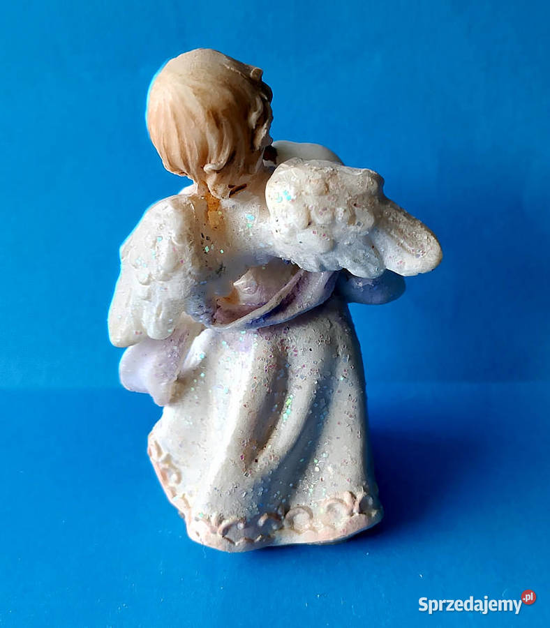 figurka ceramiczna Aniołek muzykant z trąbką Suwałki sprzedam