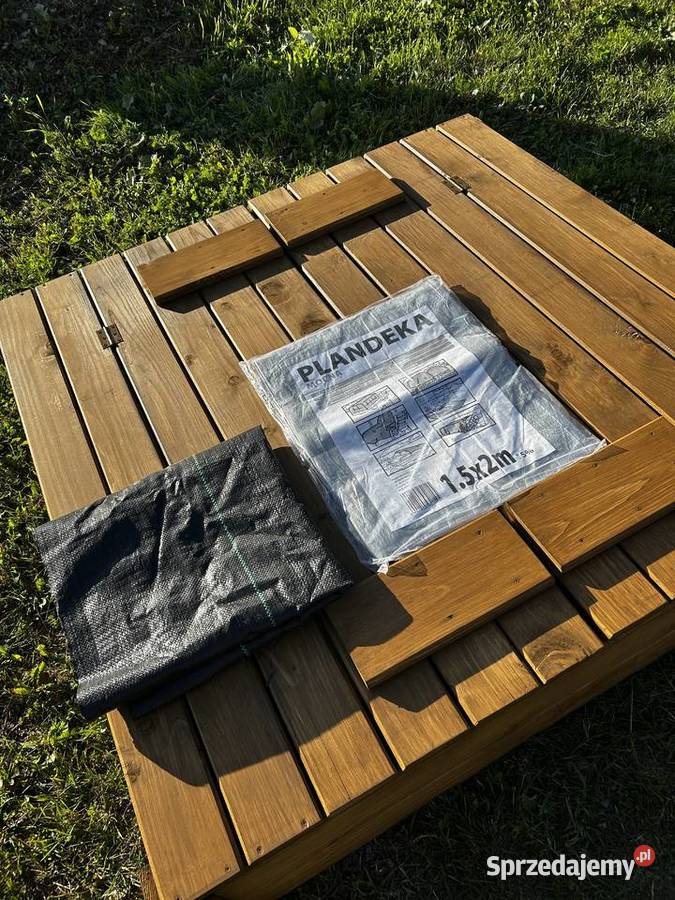 Piaskownica drewniana zamykana Szczawa