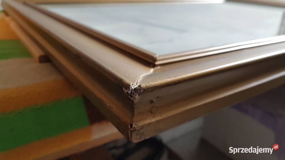 Stary duży obraz akwarela sygnowana S Gibiński Malarstwo Dąbrowa Górnicza