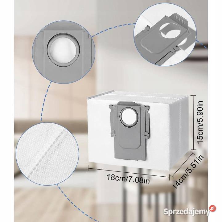Worki do Stacji Xiaomi Roborock 18L 4warstwowe Ludźmierz