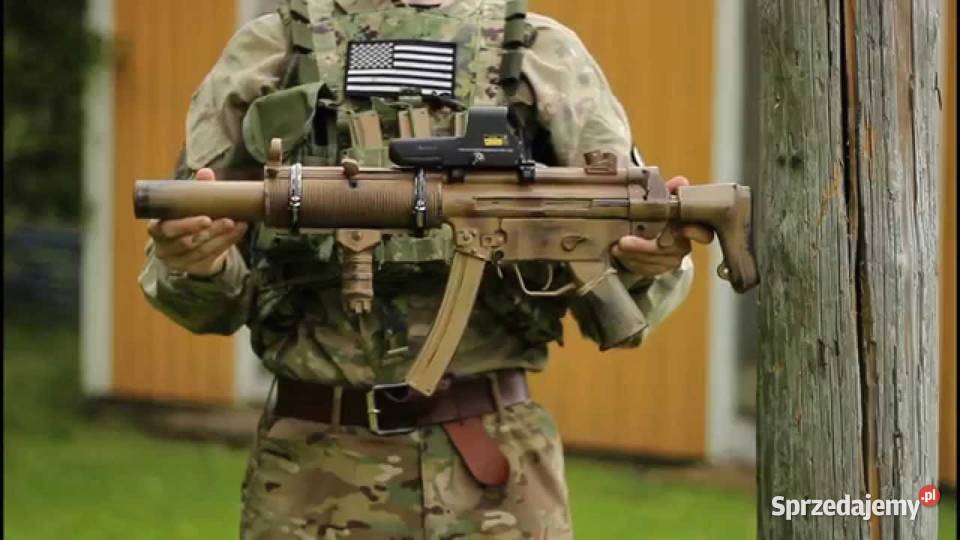 MP5 SD szyna RIS front montaż chwyt ASG latarka taktyczna