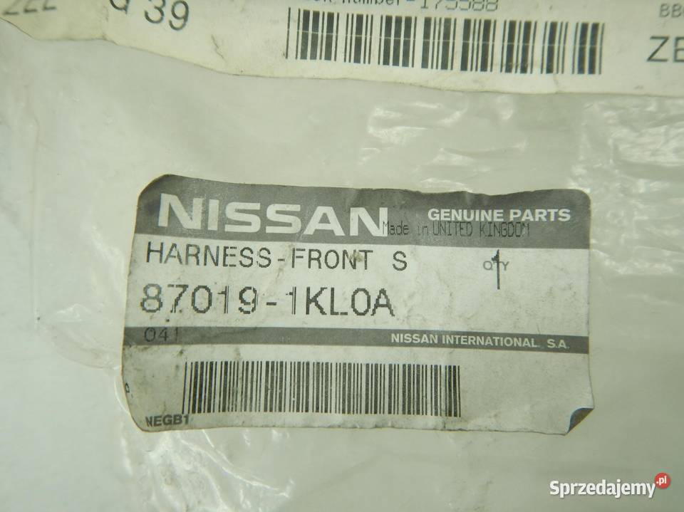 WIĄZKA SIEDZENIA NISSAN JUKE 10 870191kl0a Materiały instalacyjne lubelskie