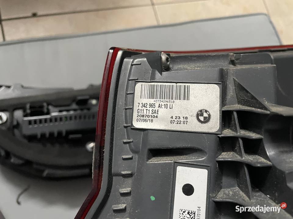 Lampy tylne BMW G12 ORI USA osobowe Motoryzacja Goszczanów sprzedam