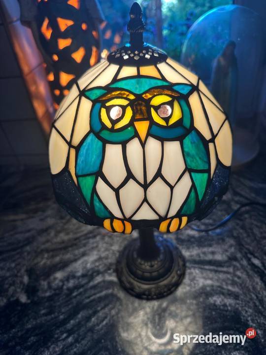 Lampka witrażowa styl Tiffany sówka Wodzisław Śląski sprzedam