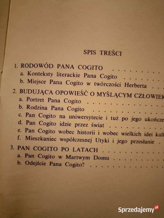 Pan Cogito analizy literatury lektury szkolne Rok wydania 1991 Warszawa