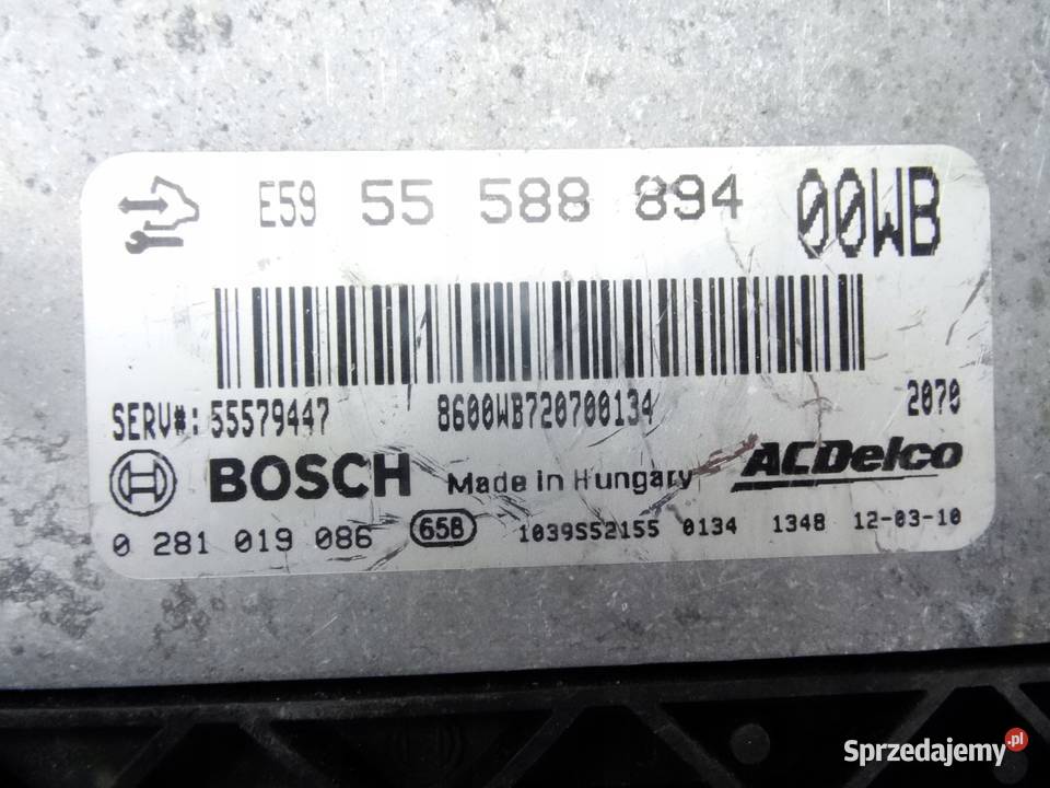 OPEL CORSA D STEROWNIK SILNIKA 55588894 00WB Motoryzacja Przemęt