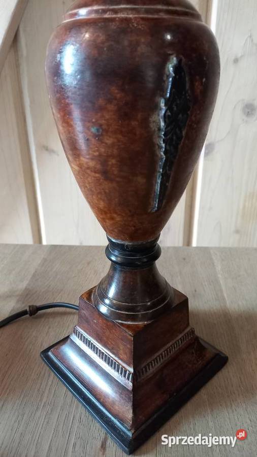 Lampka metalowa ciężka Stołowa Gabinetowa Nocna Gawroniec