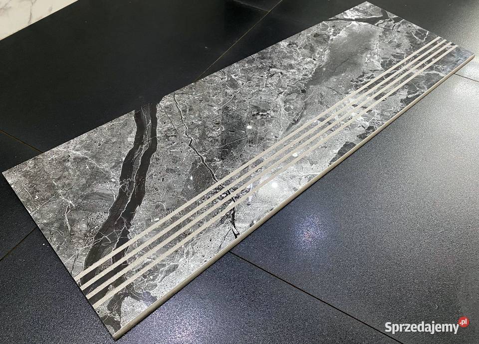 Płytki na schody MARMUR STOPNICA 115x30 POŁYSK