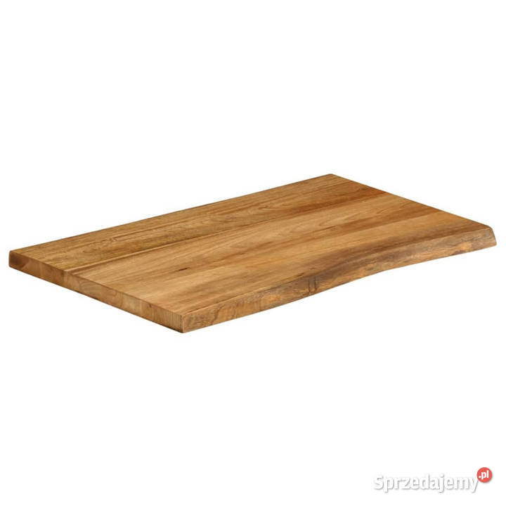 Blat stołu 80x60x25 naturalna krawędź lite Blaty