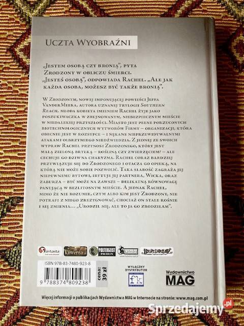 Jeff Vandermeer Zrodzony MAG Uczta Wyobraźni Kraków