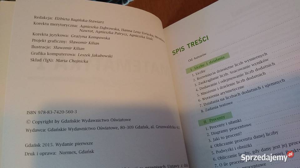 Matematyka z plusem 1 Zbiór zadań Jacek Lech Gdańsk