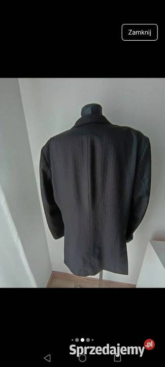 Marynarka czarna tenisowy prążek oversize podkarpackie Krosno