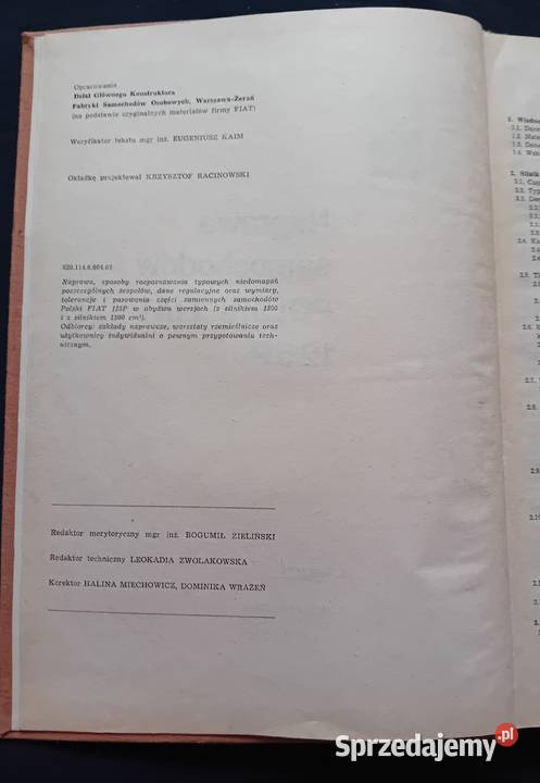 Naprawa samochodów Polski Fiat 125p WKŁ 1970 r Koźminek sprzedam