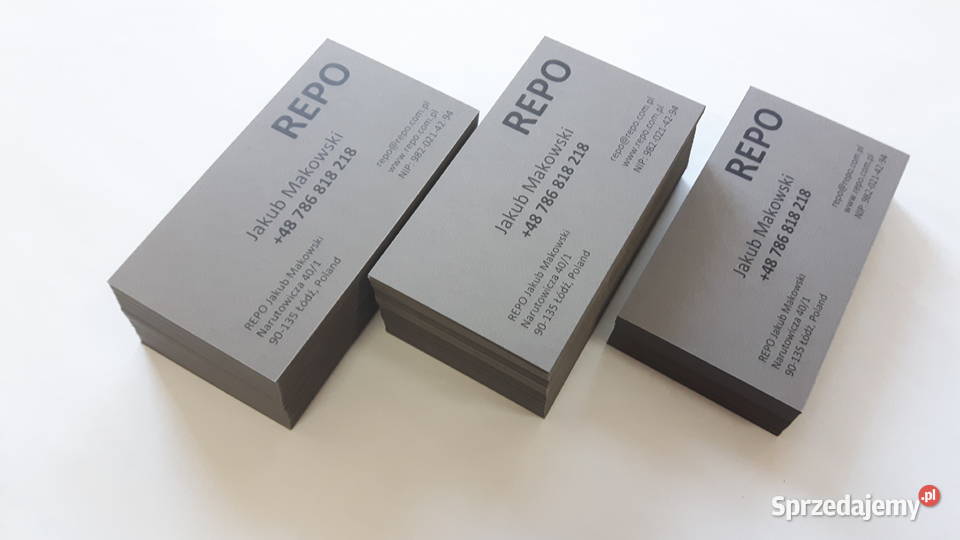 Wizytówki firmowe 24h druk tego samego dnia Kraków