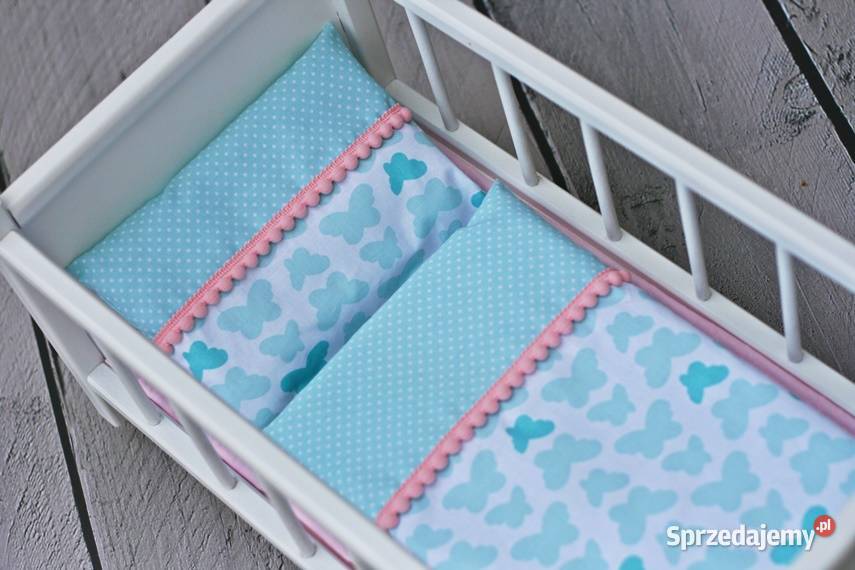 DUŻE DREWNIANE ŁÓŻECZKO LALKI POŚCIEL BAWEŁNIANA Lalki i akcesoria Poznań