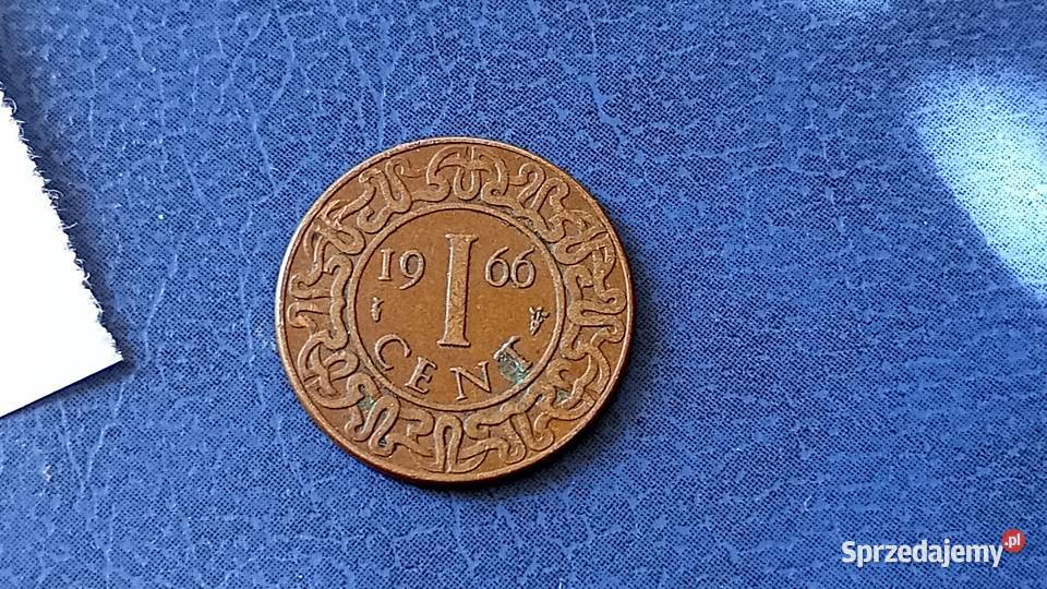 Stare monety 1 cent 1966 Surinam Lesko