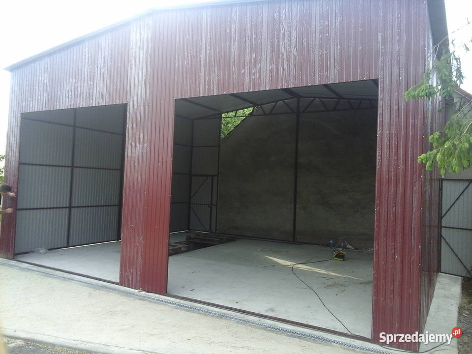 Garaż Blaszany 8x65m Garaże Blaszane Wiaty Hale Sprzedaż Gniezno