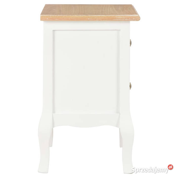 Szafki nocne 2 białe 35x30x49 MDF WM280037 Warszawa