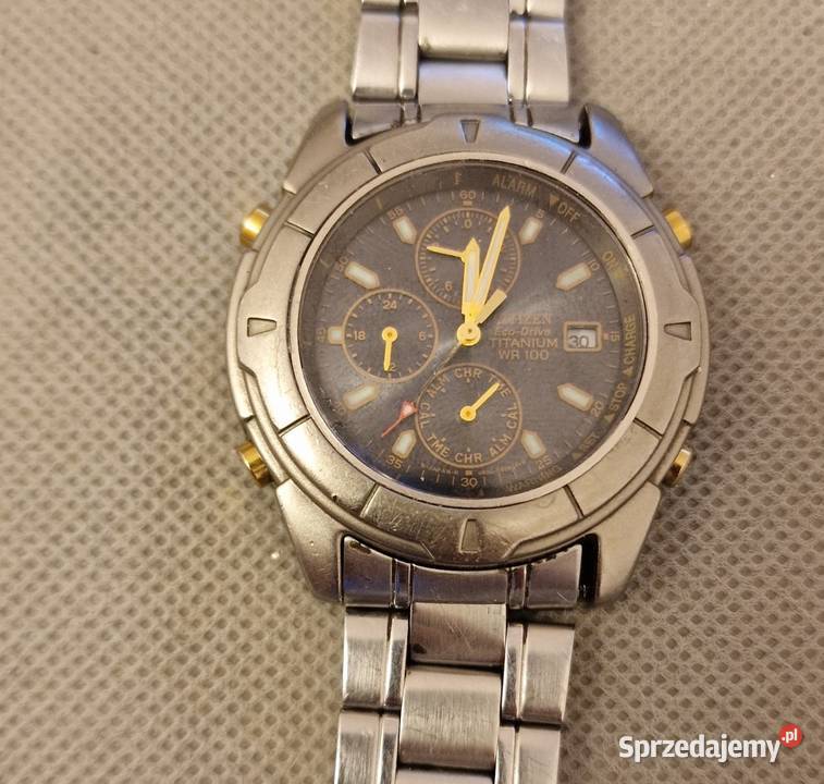 zegarek Citizen eco drive titanium Męskie Syców