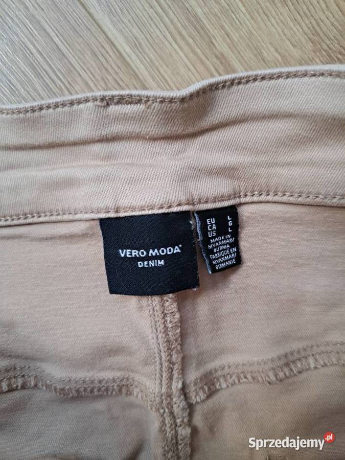 Beżowa mini spódnica Vero Moda rozmiar L pomorskie Trąbki Wielkie