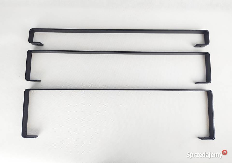 Zestaw wieszaków ręcznikowych 70 metalowy czarny Kraków