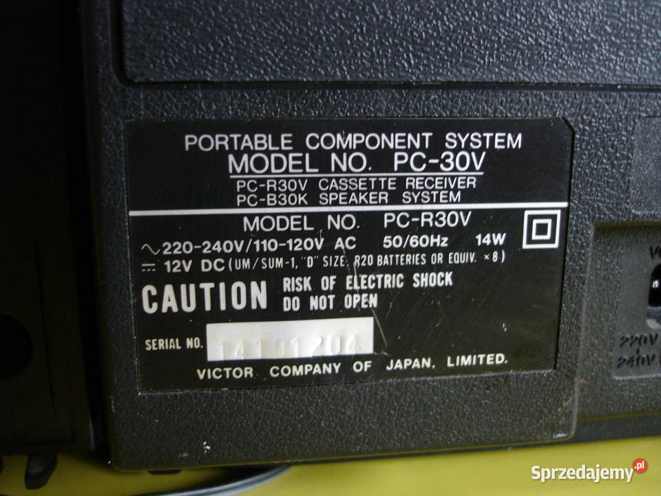 Radiomagnetofon JVC PC30V Zielona Góra