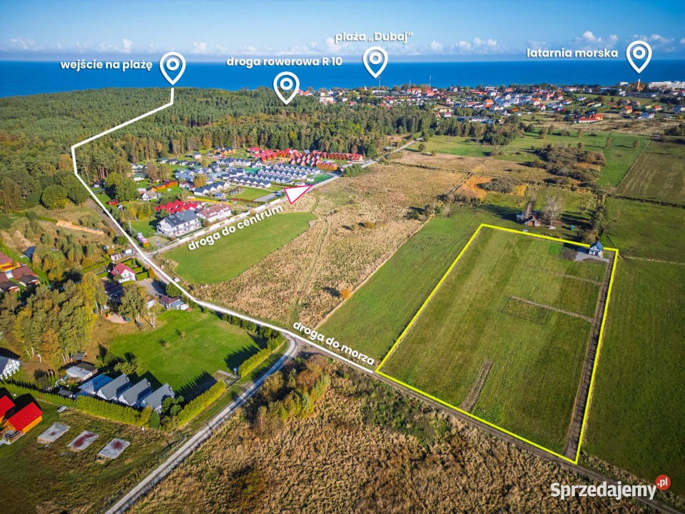 Działka morzem w Jarosławcu piaszczystej plaży sprzedam