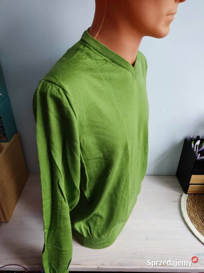 Sweter serek Fred Perry zielony opolskie