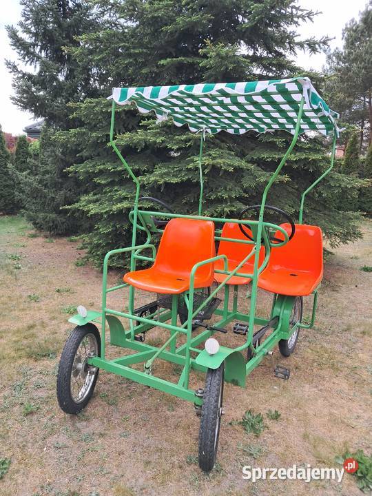 Rower 4 osobowy 4 kołowy rodzinny rekreacyjny Mroków