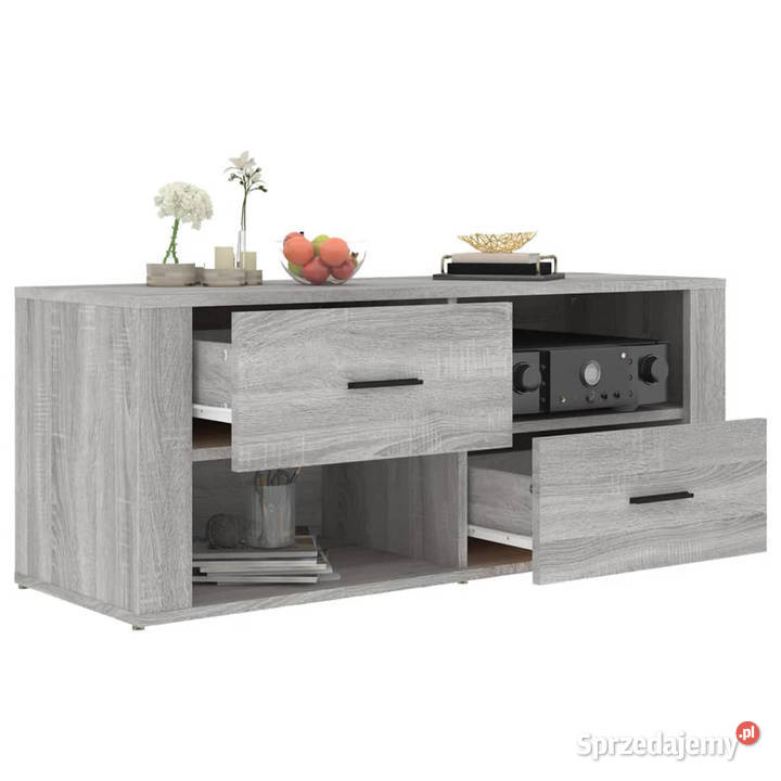 Szafka pod telewizor szary dąb sonoma 100x35x40 Warszawa